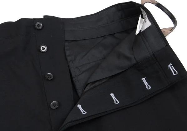 Yohji Yamamoto POUR HOMME Suspender Button Wool Gabardine Pants K-166091_005