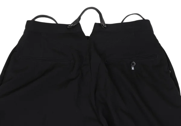 Yohji Yamamoto POUR HOMME Suspender Button Wool Gabardine Pants K-166091_011