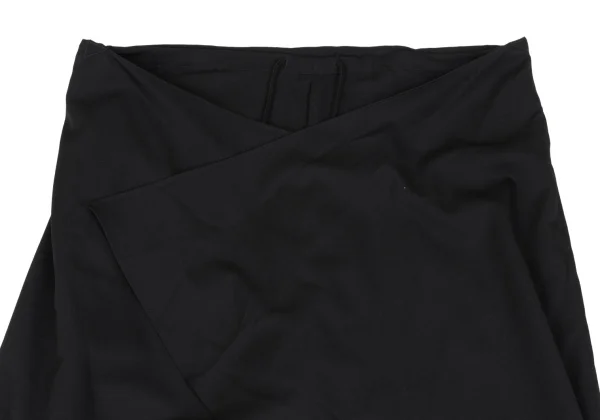 Yohji Yamamoto POUR HOMME Side Draped Wool Gabardine Wide Pants K-166093_003