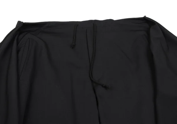 Yohji Yamamoto POUR HOMME Side Draped Wool Gabardine Wide Pants K-166093_004