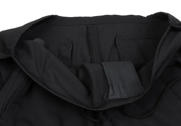Yohji Yamamoto POUR HOMME Side Draped Wool Gabardine Wide Pants K-166093_007