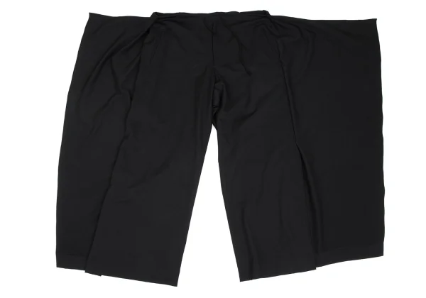 Yohji Yamamoto POUR HOMME Side Draped Wool Gabardine Wide Pants K-166093_010