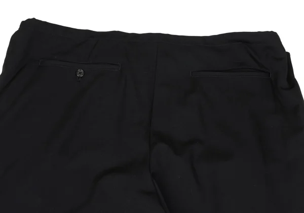 Yohji Yamamoto POUR HOMME Side Draped Wool Gabardine Wide Pants K-166093_013