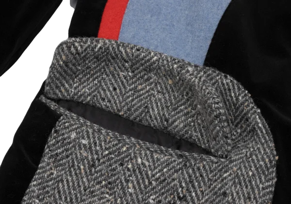 Y's for men Multi Fabric Switching Velours Jacket K-166096_009