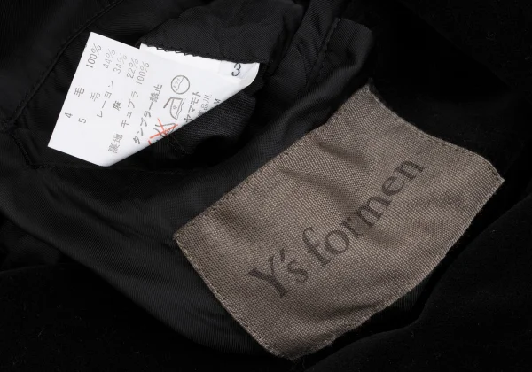Y's for men Multi Fabric Switching Velours Jacket K-166096_014