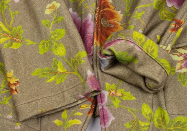 Y's for men Wool Floral Printed Reversible Jacket K-166097_007