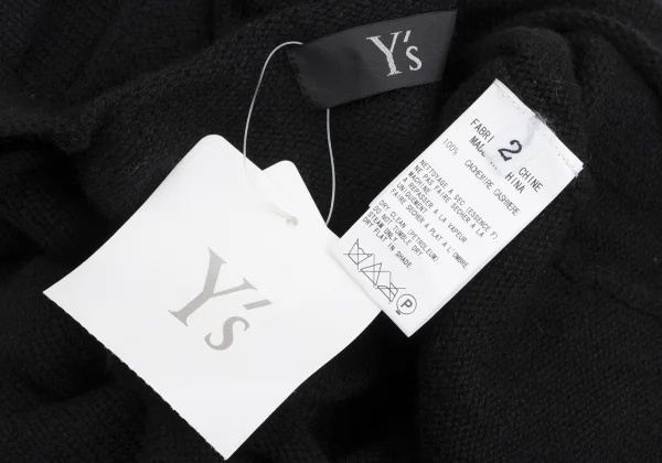 Y's for men Hem Zipper Cashmere Knit Sweater K-166098_009