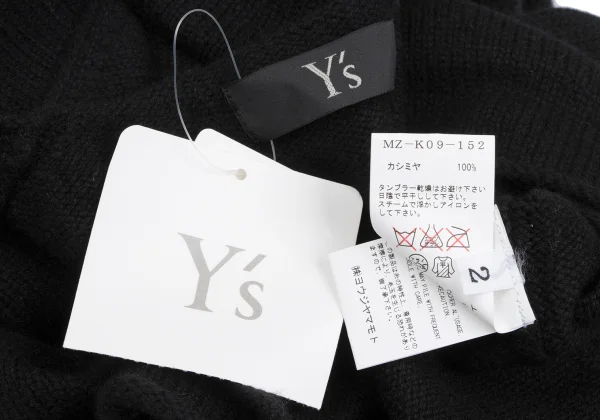 Y's for men Hem Zipper Cashmere Knit Sweater K-166098_010