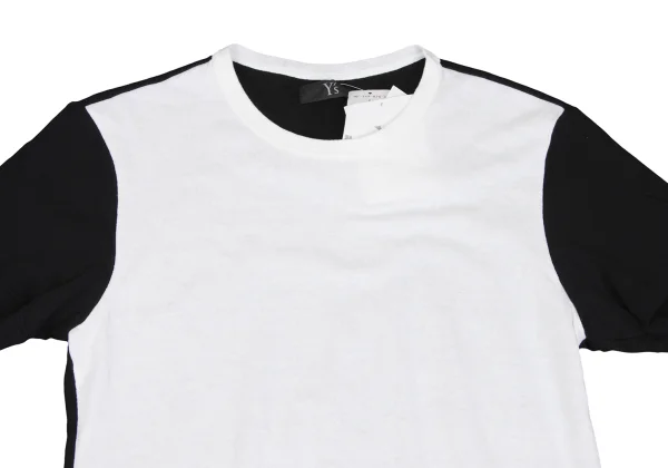 Y's for men Wool Blended Front Switching T-shirt K-166101_002
