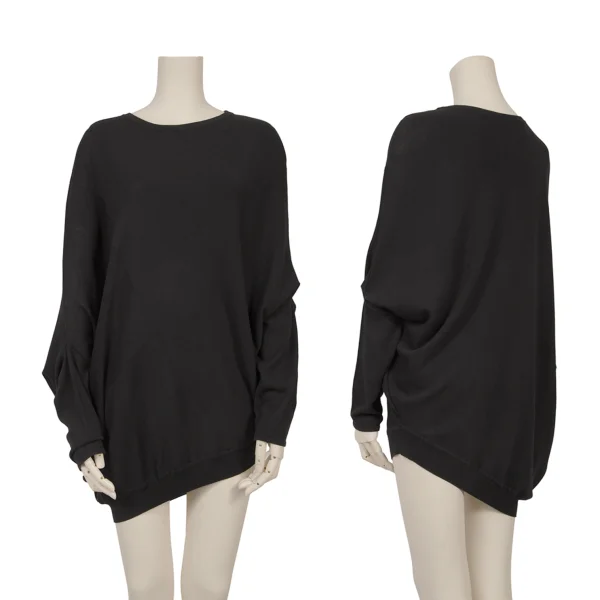 ATSURO TAYAMA Cotton Blended Deformed Top Black 36 K-166105_001