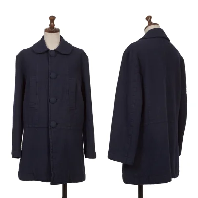tricot COMME des GARCONS Fulling Button Design Coat