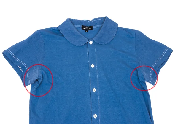 tricot COMME des GARCONS Dyed Round-collar Short Sleeve Shirt K-166116_003