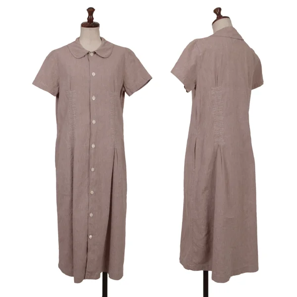 tricot COMME des GARCONS Stitch Design Shirt Dress Brown M K-166117_001
