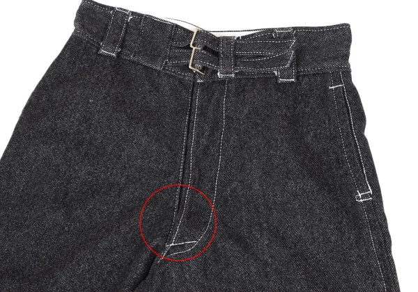 tricot COMME des GARCONS Belted Wool Cotton Twill Pants K-166119_002