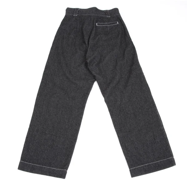 tricot COMME des GARCONS Belted Wool Cotton Twill Pants K-166119_011