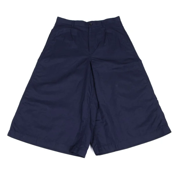 tricot COMME des GARCONS Cotton Linen Wide Cropped Pants Navy M K-166121_001