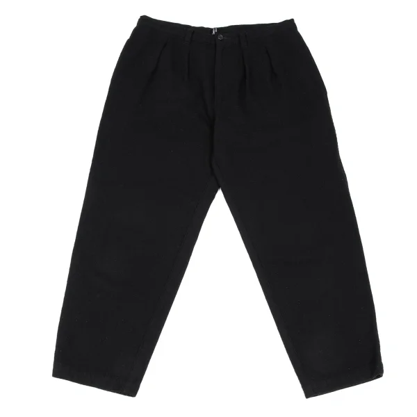 tricot COMME des GARCONS Fulling Wool Tuck Pants Black M K-166122_001