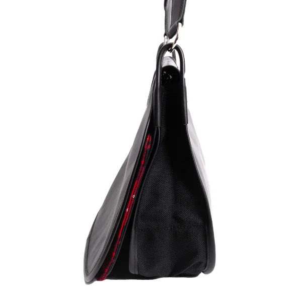 COMME des GARCONS Check Lining Leather Flap Shoulder Bag K-166130_004