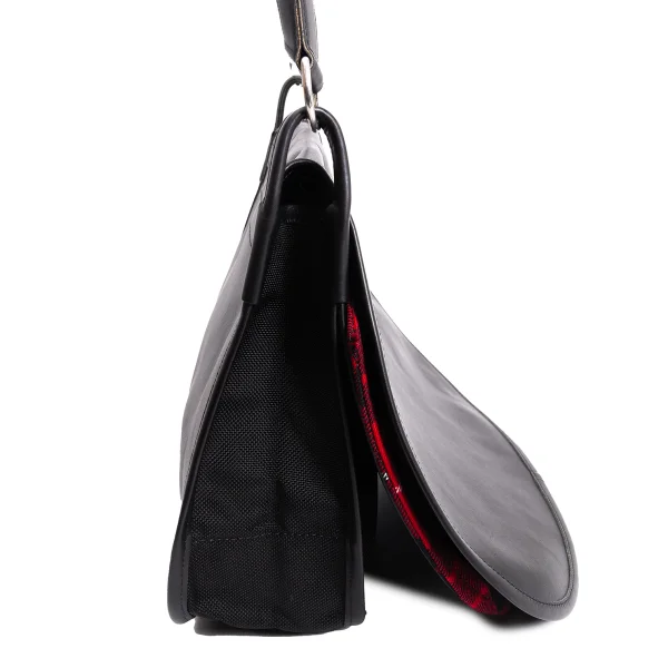 COMME des GARCONS Check Lining Leather Flap Shoulder Bag K-166130_006