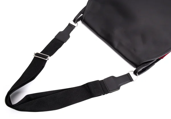 COMME des GARCONS Check Lining Leather Flap Shoulder Bag K-166130_008