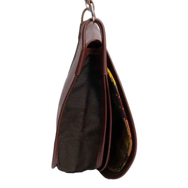 COMME des GARCONS Check Lining Leather Flap Shoulder Bag K-166131_006