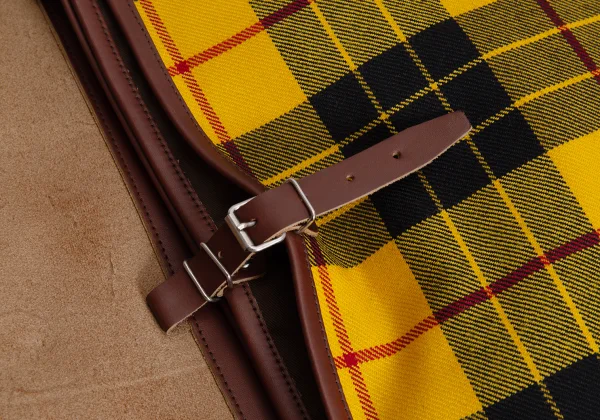 COMME des GARCONS Check Lining Leather Flap Shoulder Bag K-166131_012