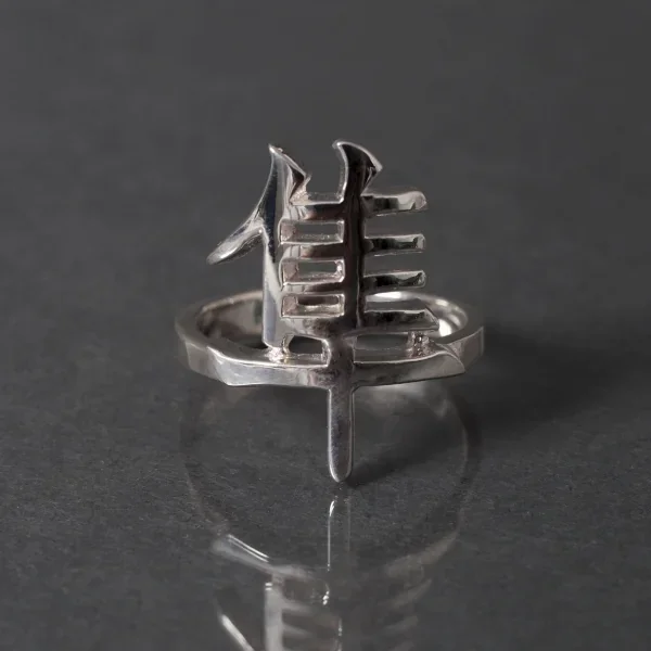 UZUOU Silver925 Japanese Kanji Ring 隼‾Hayabusa‾"" K-166139_009