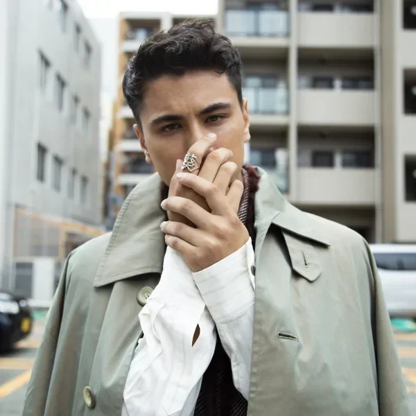 UZUOU Silver925 Japanese Kanji Ring 葵‾Aoi‾"" K-166144_011