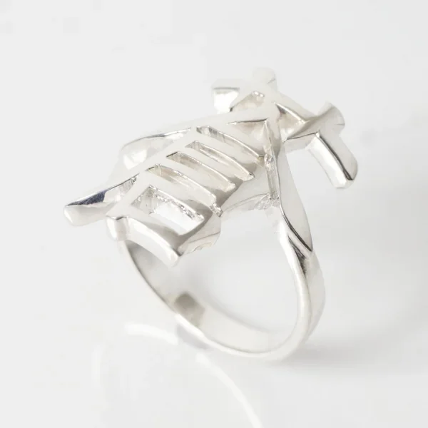 UZUOU Silver925 Japanese Kanji Ring 蒼‾Sou‾"" K-166145_008