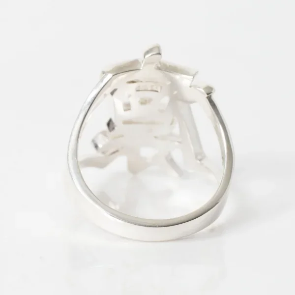 UZUOU Silver925 Japanese Kanji Ring 凛‾Rin‾"" K-166148_006