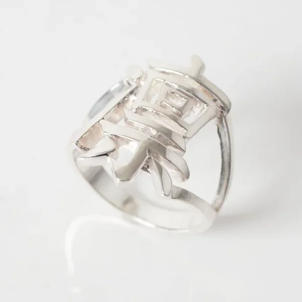 UZUOU Silver925 Japanese Kanji Ring 凛‾Rin‾"" K-166148_008