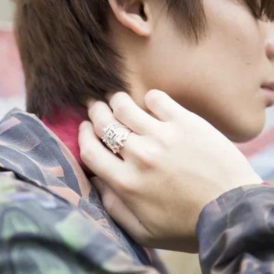 UZUOU Silver925 Japanese Kanji Ring 凛‾Rin‾""