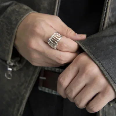 UZUOU Silver925 [UZUOU] Logo design  Ring