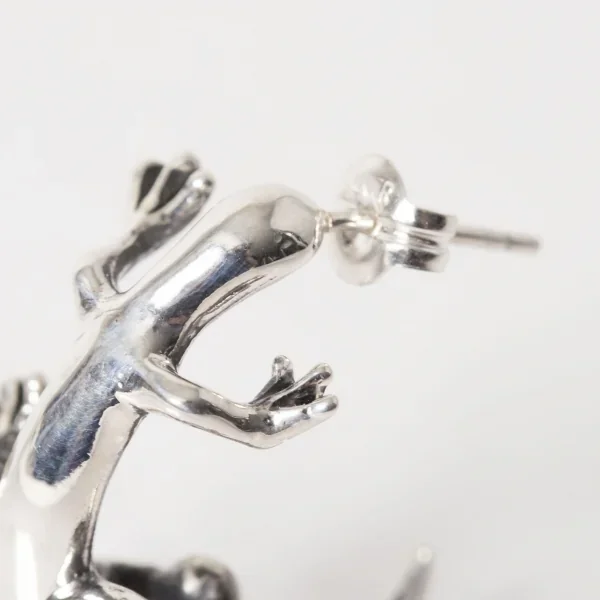 UZUOU Silver925 Lizard & Frog Design One ear Earrings K-166153_004