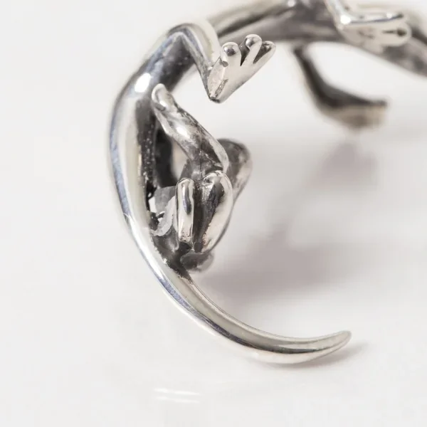 UZUOU Silver925 Lizard & Frog Design One ear Earrings K-166153_005