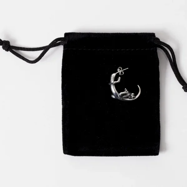 UZUOU Silver925 Lizard & Frog Design One ear Earrings K-166153_010