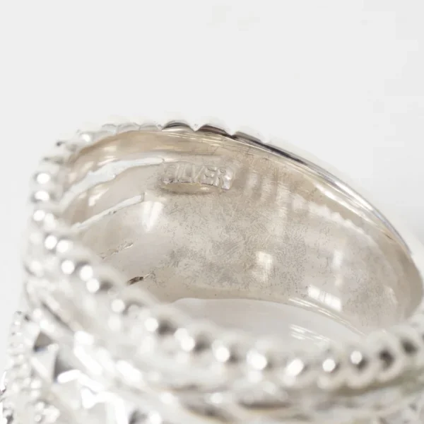 UZUOU Silver925 Thin line 5 row design Ring K-166157_006