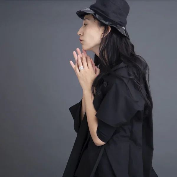 UZUOU Silver925 Thin line 5 row design Ring K-166157_013