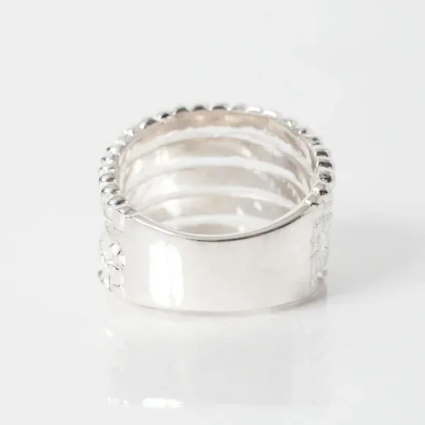 UZUOU Silver925 Thin line 5 row design Ring K-166158_005