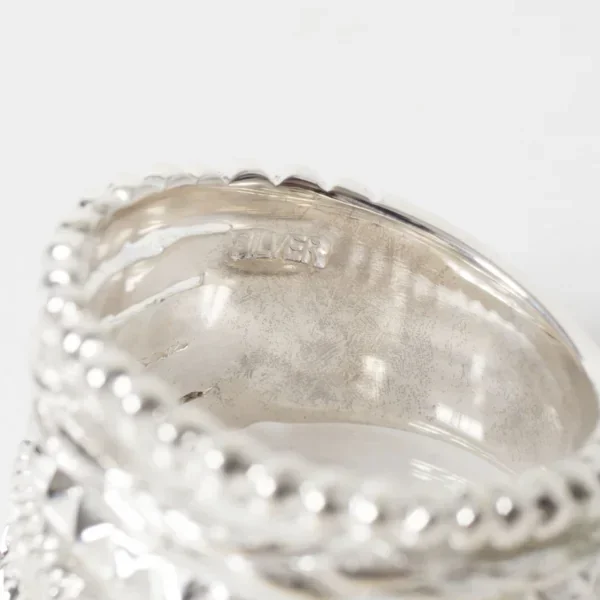 UZUOU Silver925 Thin line 5 row design Ring K-166158_006