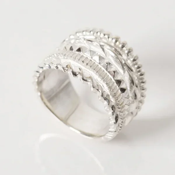 UZUOU Silver925 Thin line 5 row design Ring K-166158_009
