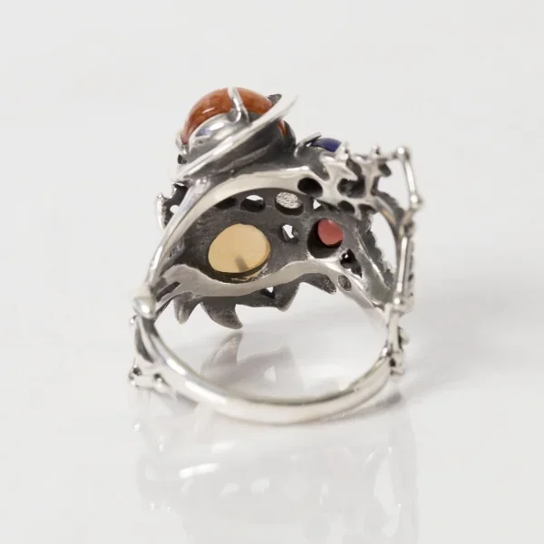 UZUOU Silver925 7stones meaning the Universe Ring K-166159_005