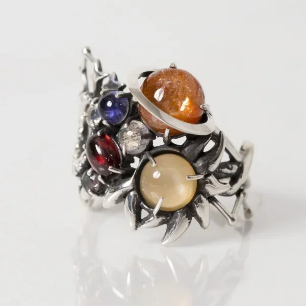 UZUOU Silver925 7stones meaning the Universe Ring K-166160_003