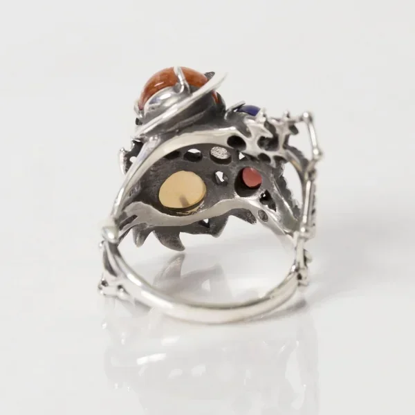 UZUOU Silver925 7stones meaning the Universe Ring K-166160_005