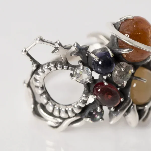 UZUOU Silver925 7stones meaning the Universe Ring K-166160_008