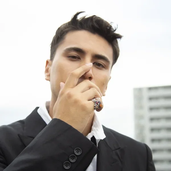 UZUOU Silver925 7stones meaning the Universe Ring K-166160_011