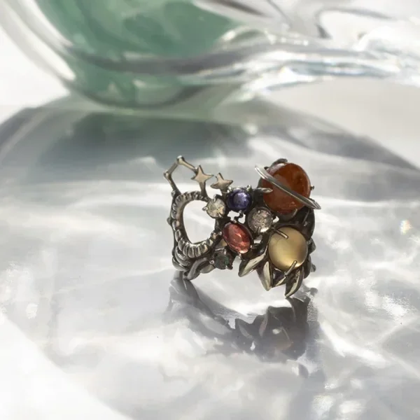 UZUOU Silver925 7stones meaning the Universe Ring K-166160_012