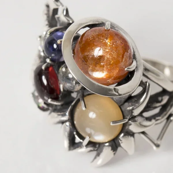 UZUOU Silver925 7stones meaning the Universe Ring K-166161_007