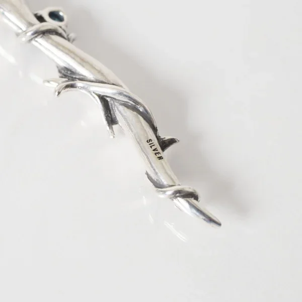 UZUOU Silver925 Blue topaz Snake Design Necklace K-166162_006