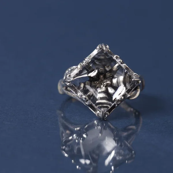 UZUOU Silver925 Diamond in Crystal Design Ring K-166163_002